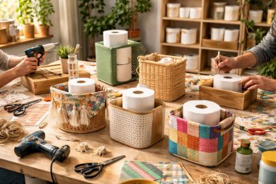 découvrez comment créer des rangements pour papier toilette uniques et personnalisés grâce à nos idées diy simples et originales. apportez une touche déco pratique à votre salle de bain !