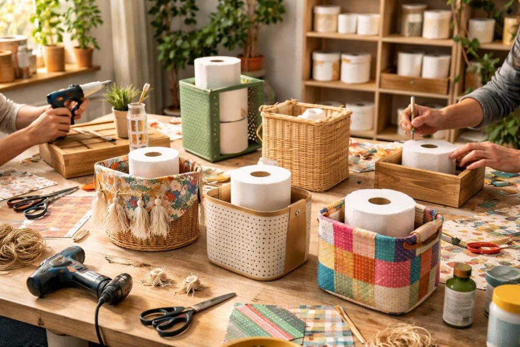découvrez comment créer des rangements pour papier toilette uniques et personnalisés grâce à nos idées diy simples et originales. apportez une touche déco pratique à votre salle de bain !