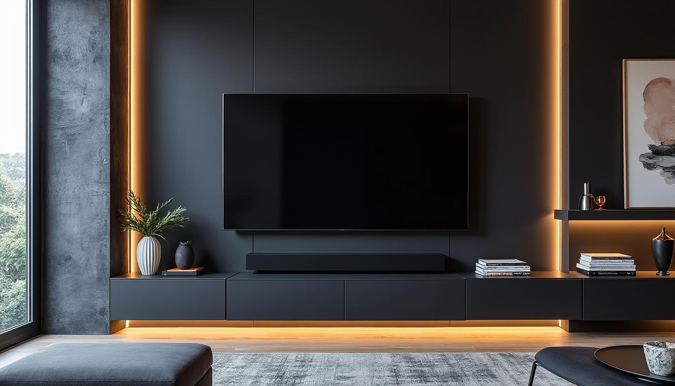 découvrez étape par étape comment concevoir un mur tv élégant en palettes noires pour sublimer votre salon moderne. transformez votre espace avec un design unique et contemporain grâce à nos astuces pratiques.