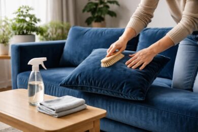 découvrez nos conseils pratiques pour entretenir le velours et nettoyer vos coussins et canapés délicatement, afin de préserver leur douceur et leur éclat sans les abîmer.