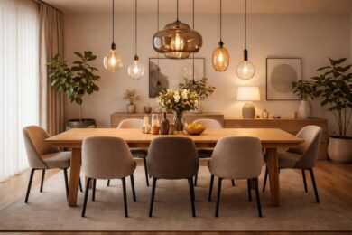 découvrez comment choisir les luminaires idéaux pour votre salle à manger afin d'éclairer parfaitement votre table et créer une ambiance conviviale pour des repas réussis.