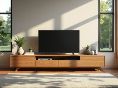 découvrez nos idées créatives pour aménager un meuble tv devant une fenêtre et sublimer votre intérieur. transformez cet espace en un coin détente esthétique et pratique, tout en optimisant la lumière naturelle.