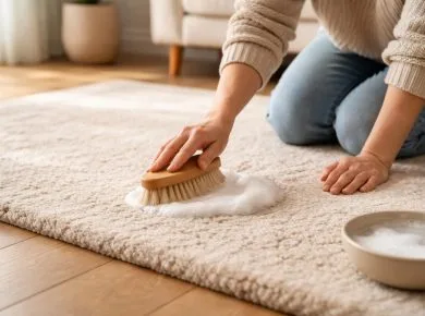 apprenez une méthode douce pour nettoyer votre tapis en laine sans le détremper, afin de préserver sa texture et sa qualité.