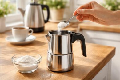 découvrez comment nettoyer facilement votre cafetière italienne avec du bicarbonate de soude pour obtenir un café pur et savoureux à chaque utilisation.