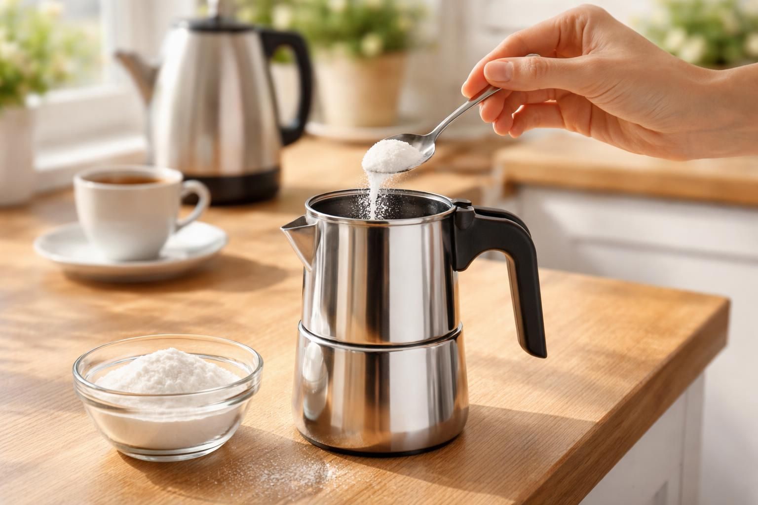 découvrez comment nettoyer facilement votre cafetière italienne avec du bicarbonate de soude pour obtenir un café pur et savoureux à chaque utilisation.