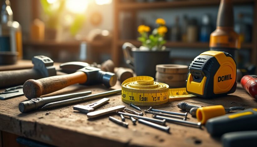 découvrez une liste complète d'outils de bricolage domestique commençant par la lettre m : marteau, mètre, meuleuse et bien d'autres pour faciliter tous vos travaux à la maison.