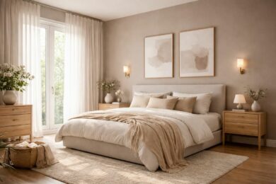 découvrez comment utiliser la peinture taupe pour une chambre adulte afin de créer une ambiance apaisante et élégante, parfaite pour un espace relaxant et sophistiqué.