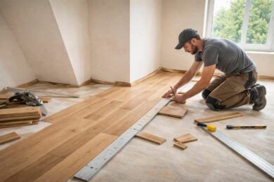 découvrez nos astuces de professionnel pour poser du parquet dans une pièce pas d'équerre et obtenir une finition impeccable.