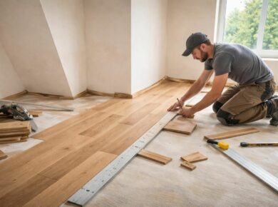 découvrez nos astuces de professionnel pour poser du parquet dans une pièce pas d'équerre et obtenir une finition impeccable.