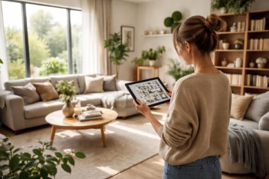 découvrez comment relooker votre salon pièce par pièce grâce à une tablette tactile, pour une décoration moderne et personnalisée facilement accessible.