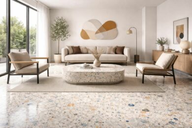 découvrez comment intégrer le terrazzo, matériau tendance en 2026, dans votre décoration pour un intérieur moderne et élégant.