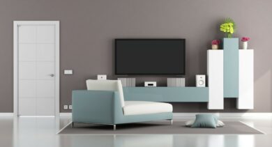 meuble TV suspendu