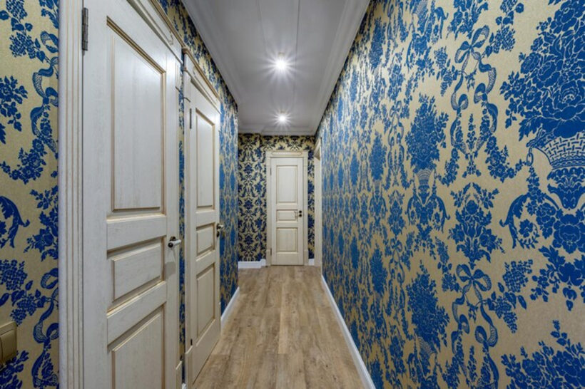 papier peint couloir