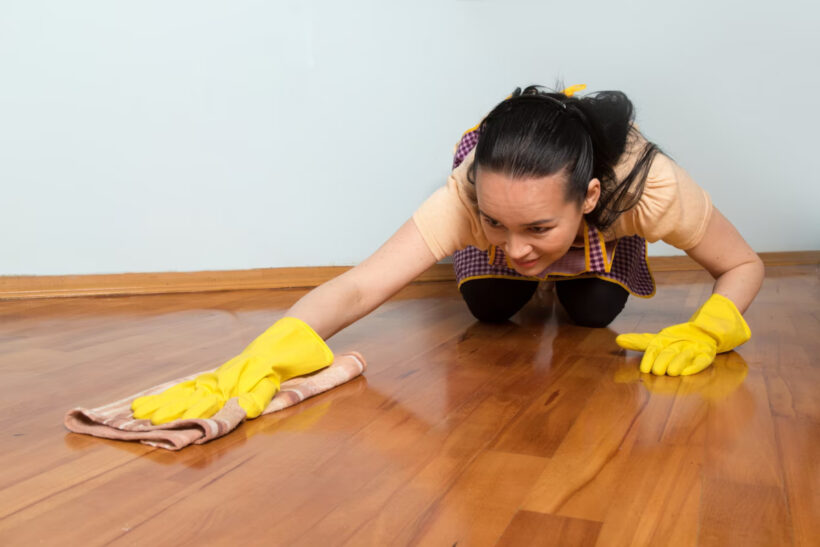 peinture sur parquet