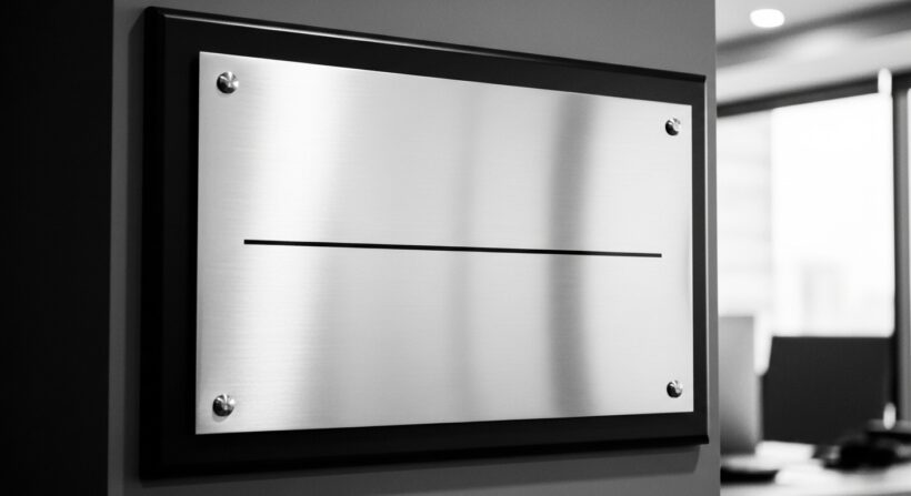 plaque professionnelle diy