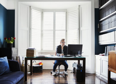 un bureau à domicile