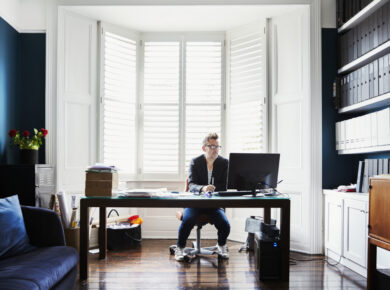 un bureau à domicile