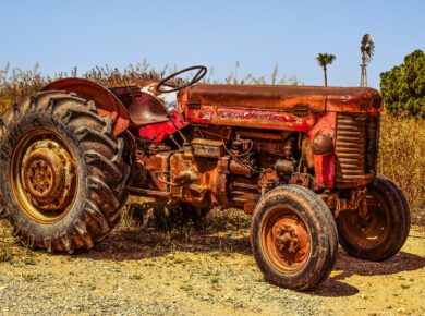 vieux tracteur